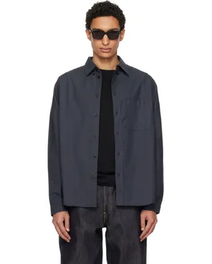 Merz b. Schwanen Button-Down コットン オックスフォード 長袖シャツ - サムネイル1