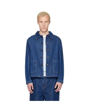 Merz b. Schwanen Worker's クロップド デニムジャケット - サムネイル1