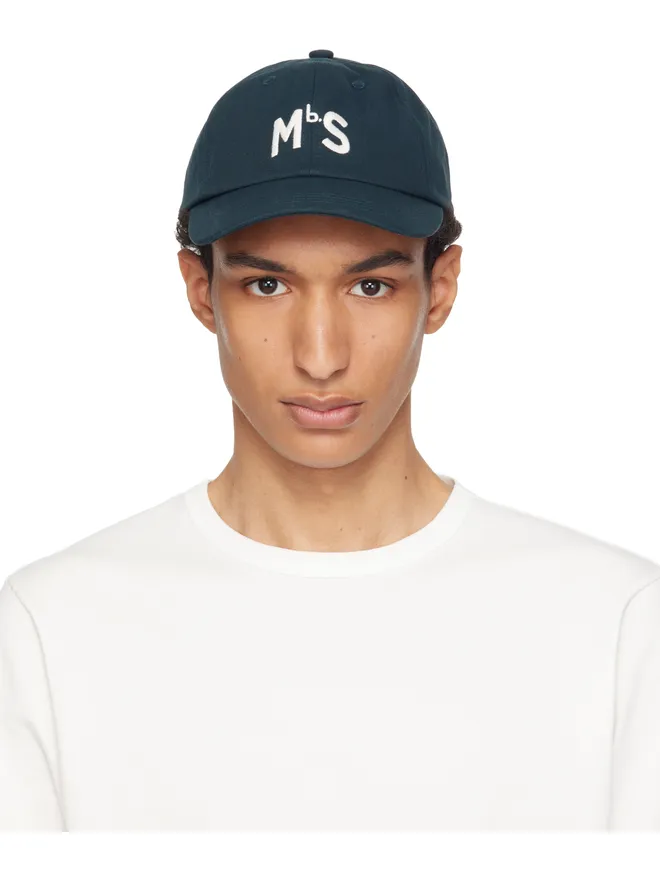 Merz b. Schwanen Merz b. Schwanen 'MbS' ロゴ コットンツイル キャップの商品画像