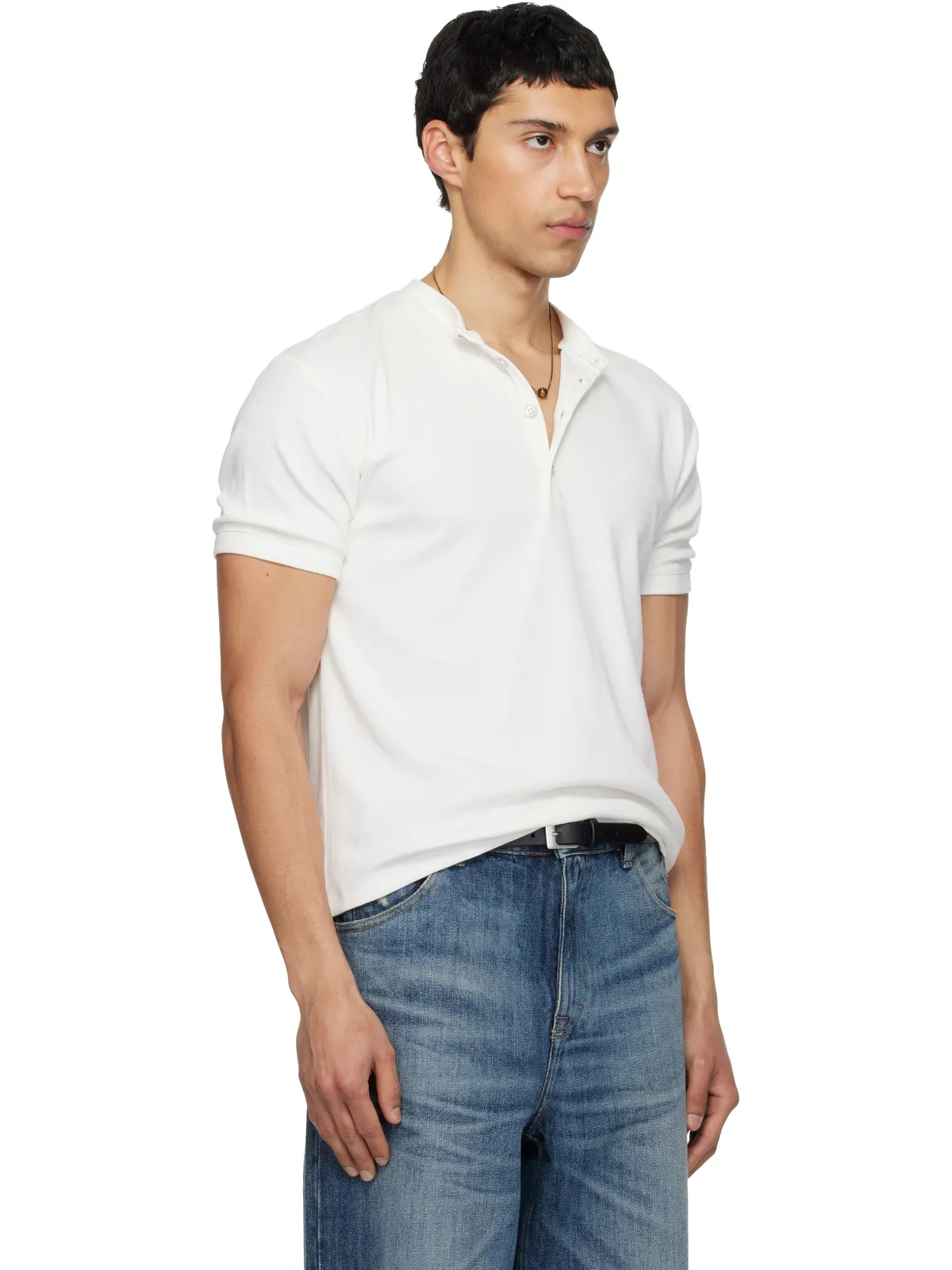 CARRER Dorven ヘンリーネック Tシャツ - 画像2