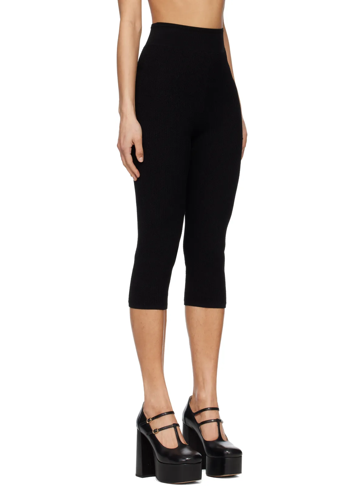 Chloe Legging Stretch Knit カプリ ショートパンツ - 画像2