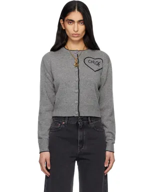 Chloe フィット ロゴ カーディガン - サムネイル1