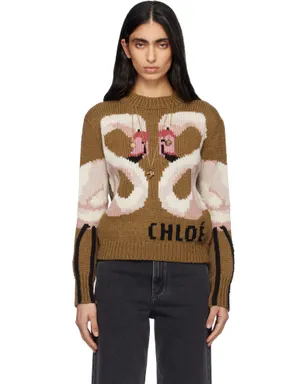 Chloe ロゴ ウールニット クルーネックセーター - サムネイル1