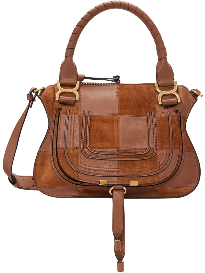Chloe Chloe スモール Marcie グレイン＆スエードレザー ショルダーバッグの商品画像