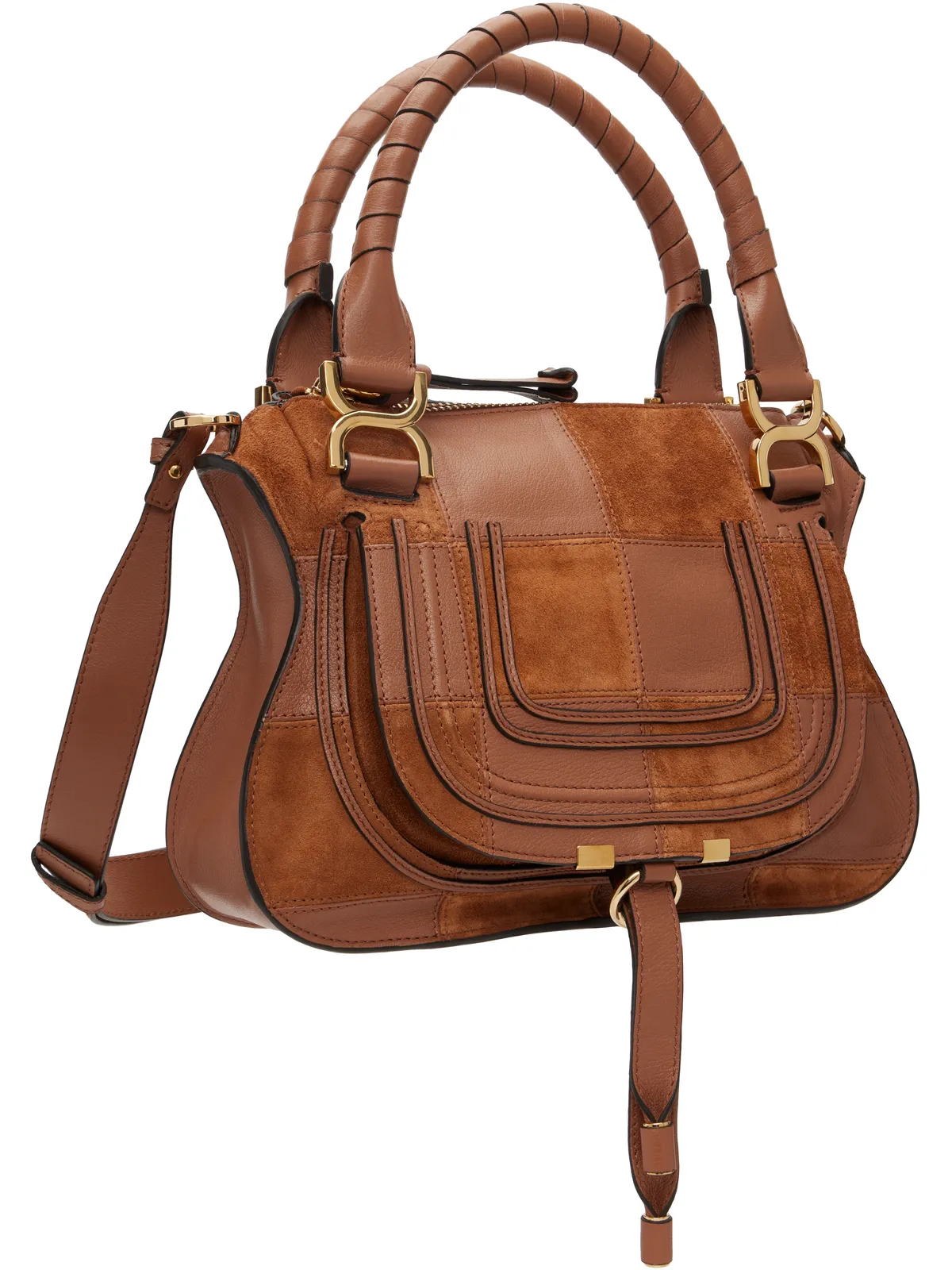 Chloe スモール Marcie グレイン＆スエードレザー ショルダーバッグ - 画像2