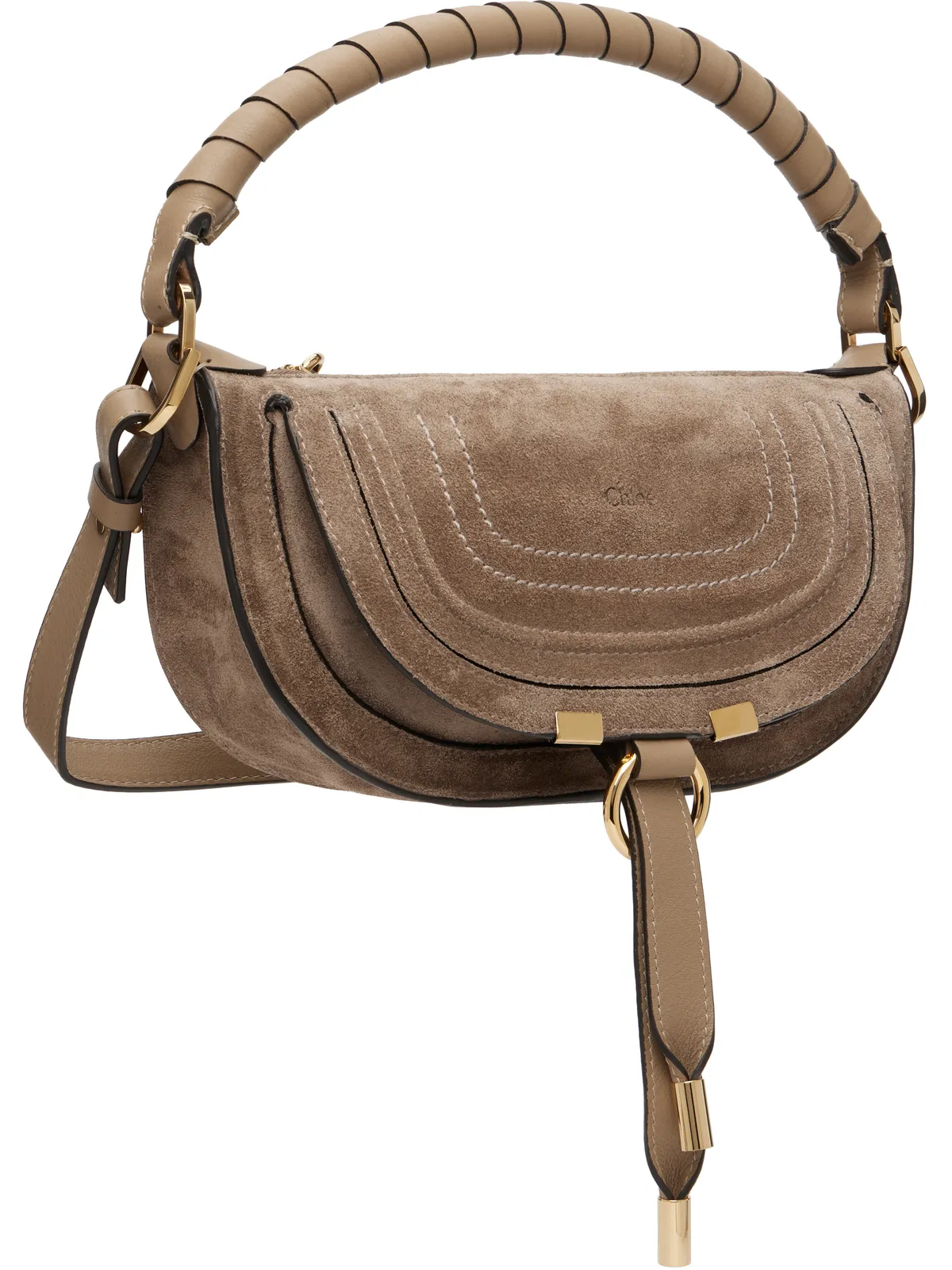 Chloe ミニ Marcie スエードレザー ショルダーバッグ - 画像2
