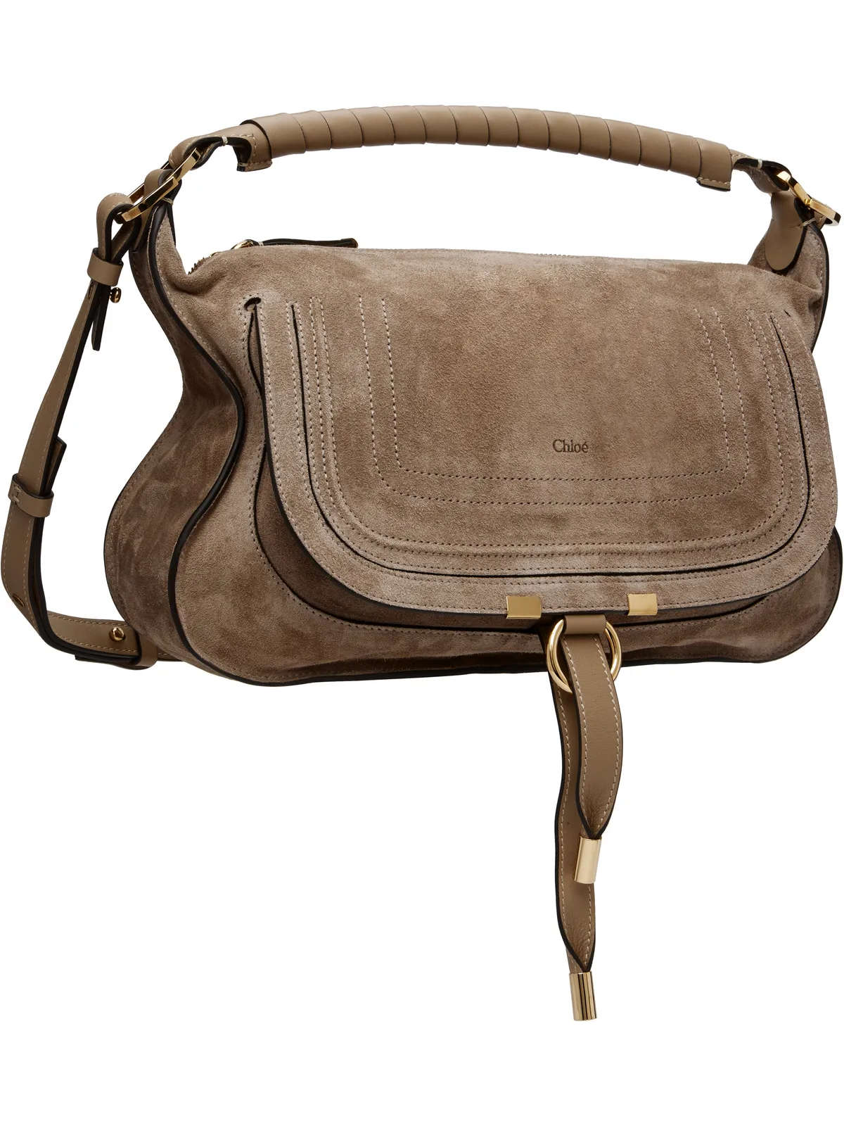 Chloe スモール Marcie スエードレザー ショルダーバッグ - 画像2