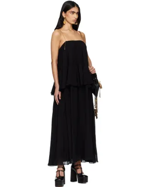 Chloe ノースリーブ シルクジョーゼット マキシドレス - サムネイル4