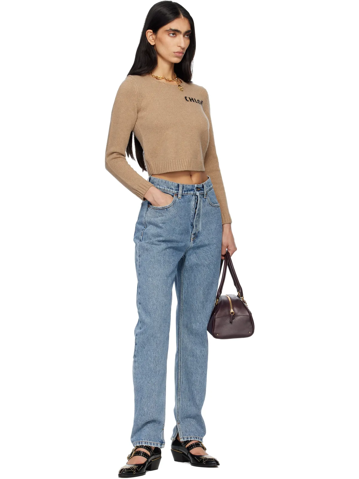 Chloe ハイウエスト テーパードジーンズ - 画像4