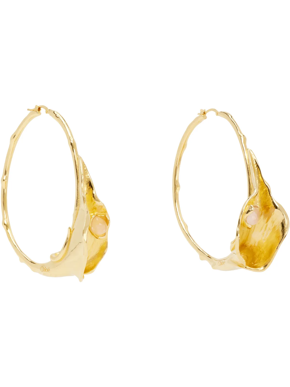 Chloe 'The Chloé Flower Soul' フープピアス - 画像2
