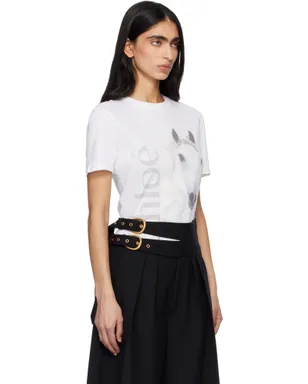 Chloe コットンジャージ クルーネック ロゴ Tシャツ - サムネイル2