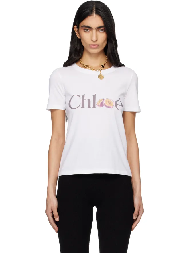 Chloe Chloe コットンジャージ ロゴ ベビーTシャツの商品画像