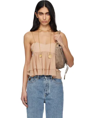 Chloe ノースリーブ ラッフル シルクジョーゼット トップス - サムネイル1