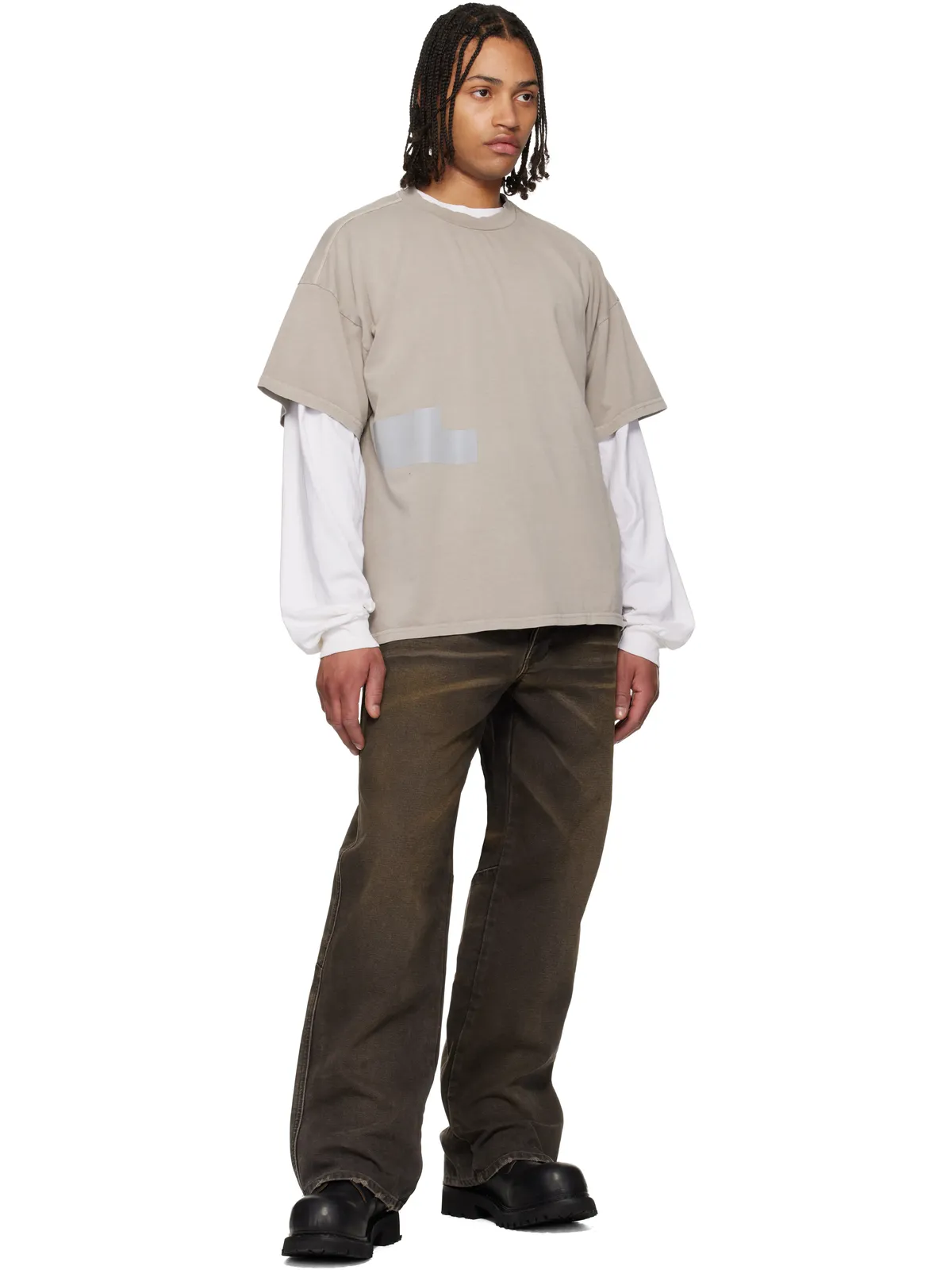 ALEXANDER DIGENOVA Taped Patch Tシャツ - 画像4