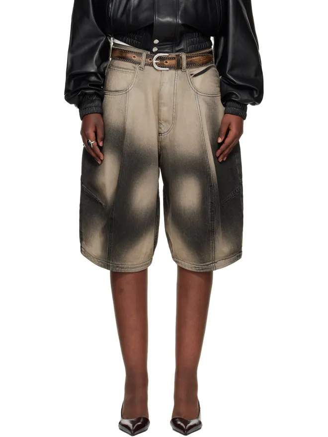 LU'U DAN LU'U DAN Puffa デニムショートパンツの商品画像