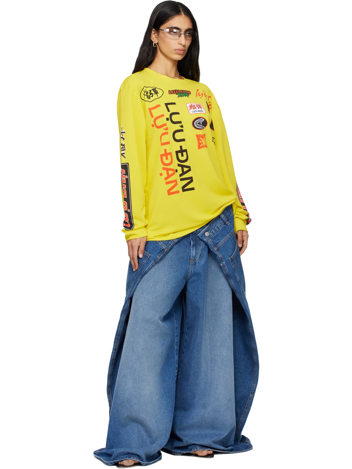 LU'U DAN オーバーサイズ 長袖Tシャツ - 画像4