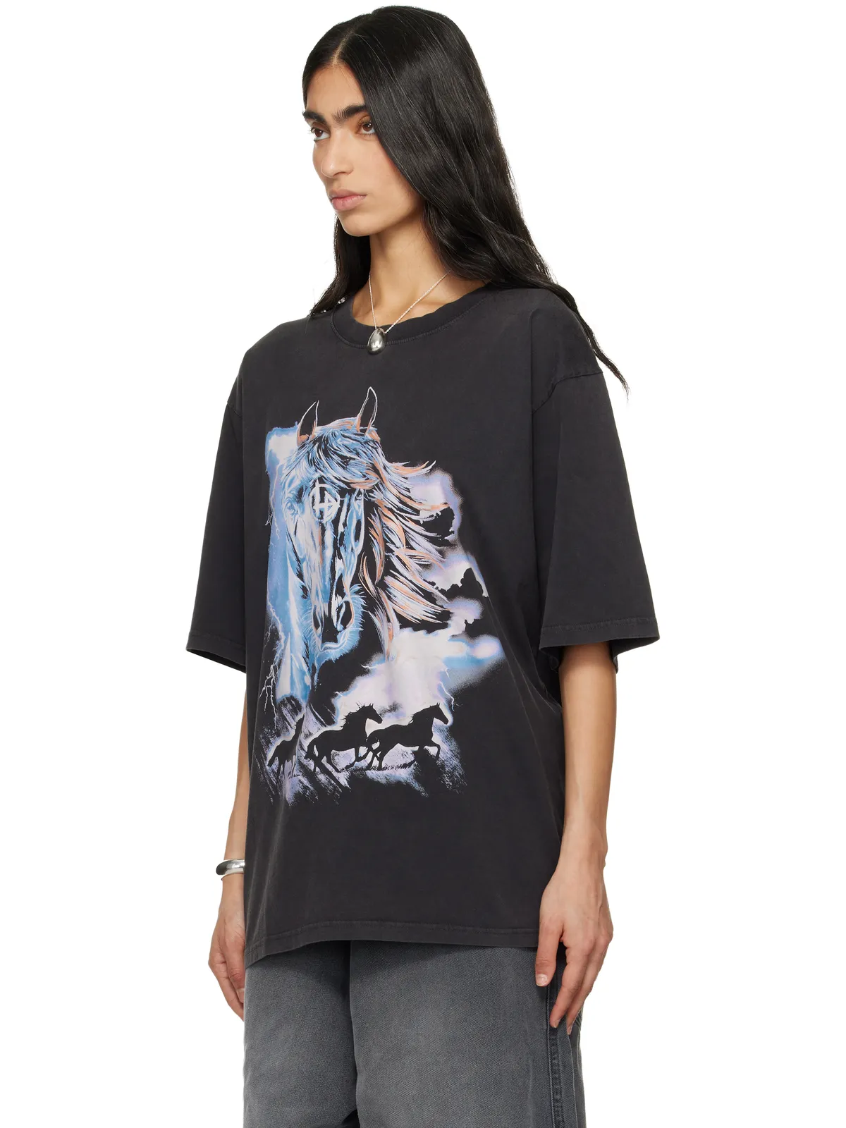 LU'U DAN 'Year of the Horse' Oversized Concert Tシャツ - 画像4