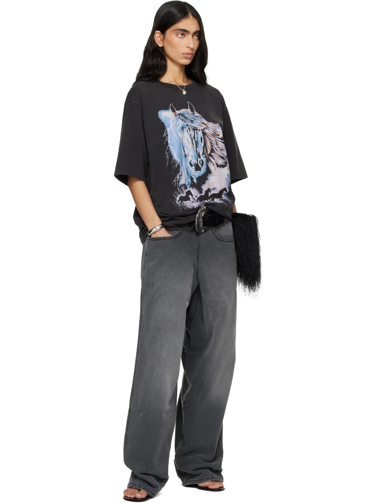 LU'U DAN 'Year of the Horse' Oversized Concert Tシャツ - 画像5