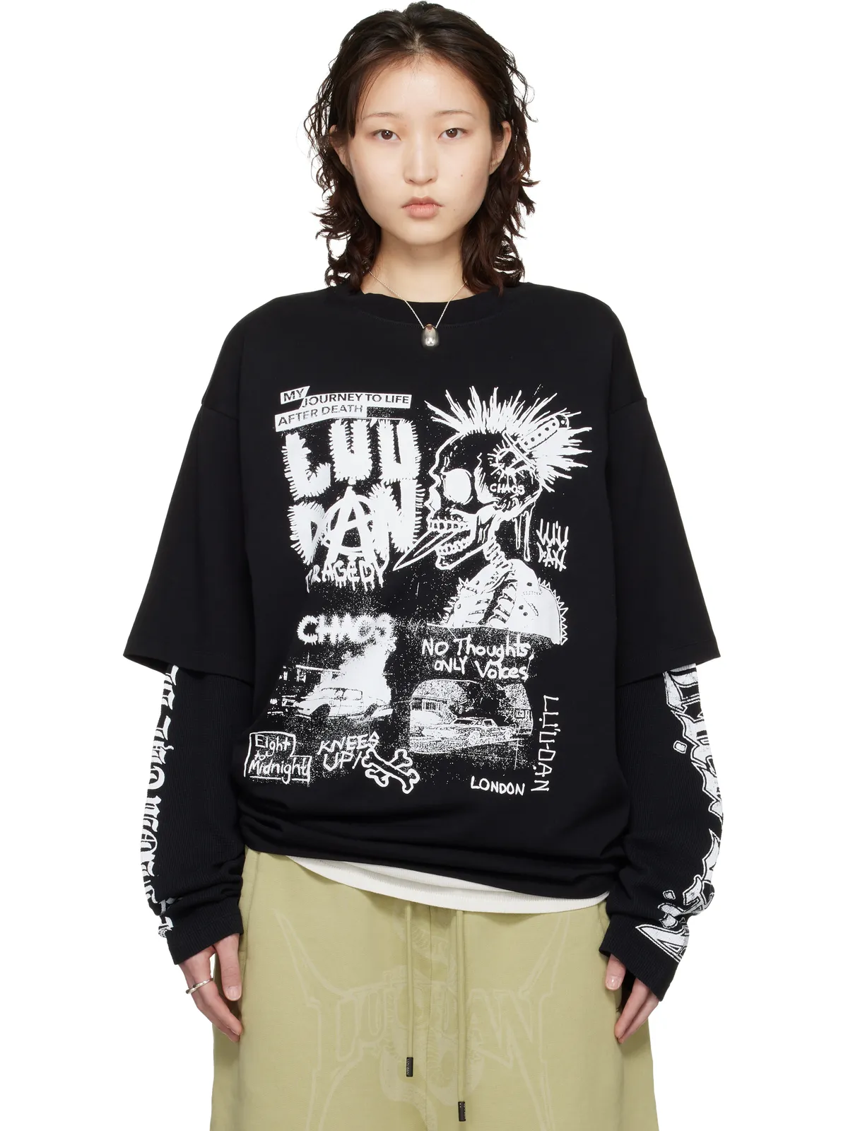 LU'U DAN Double Deck Tシャツ - 画像1