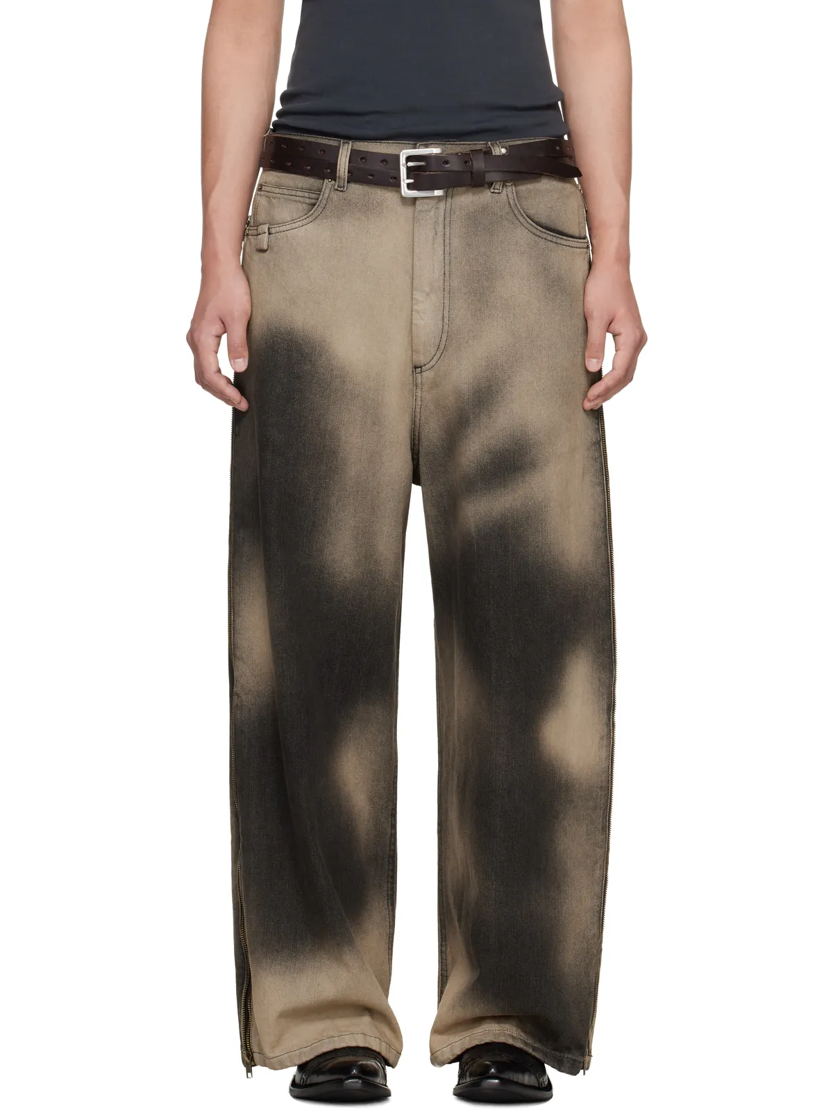 LU'U DAN Side Zip ジーンズ - 画像1