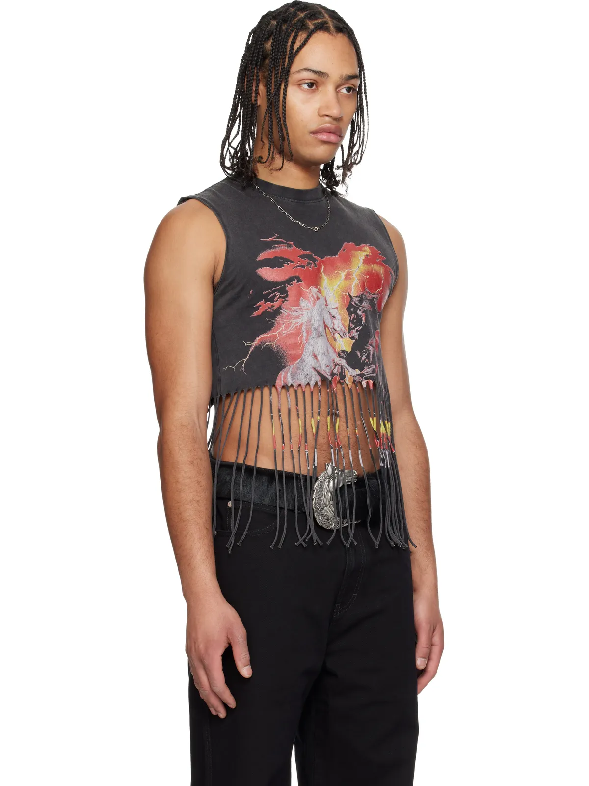 LU'U DAN 'Year of the Horse' Bronco Tシャツ - 画像2