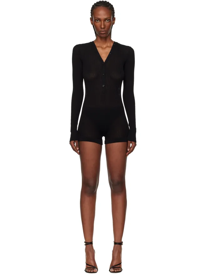 Mugler Mugler コットン ニット ボディスーツの商品画像