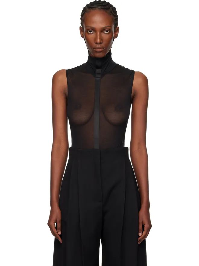 Mugler Mugler Tuxedo ノースリーブ ボディスーツの商品画像