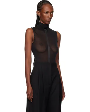 Mugler Tuxedo ノースリーブ ボディスーツ - サムネイル2