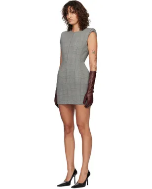 Mugler Checked Stockman ミニワンピース - サムネイル4