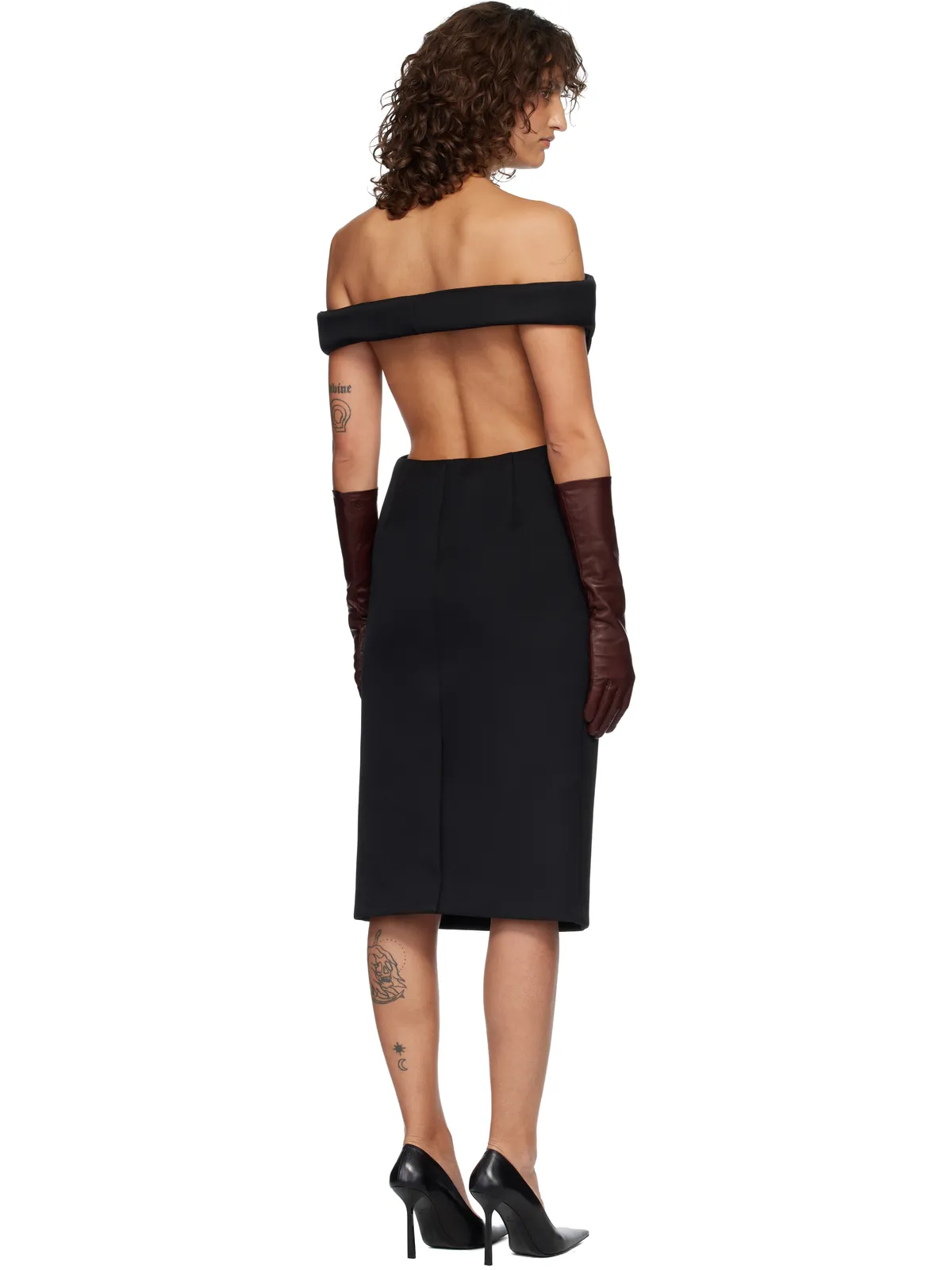 Mugler スカルプチュラル ミディアムドレス - 画像3