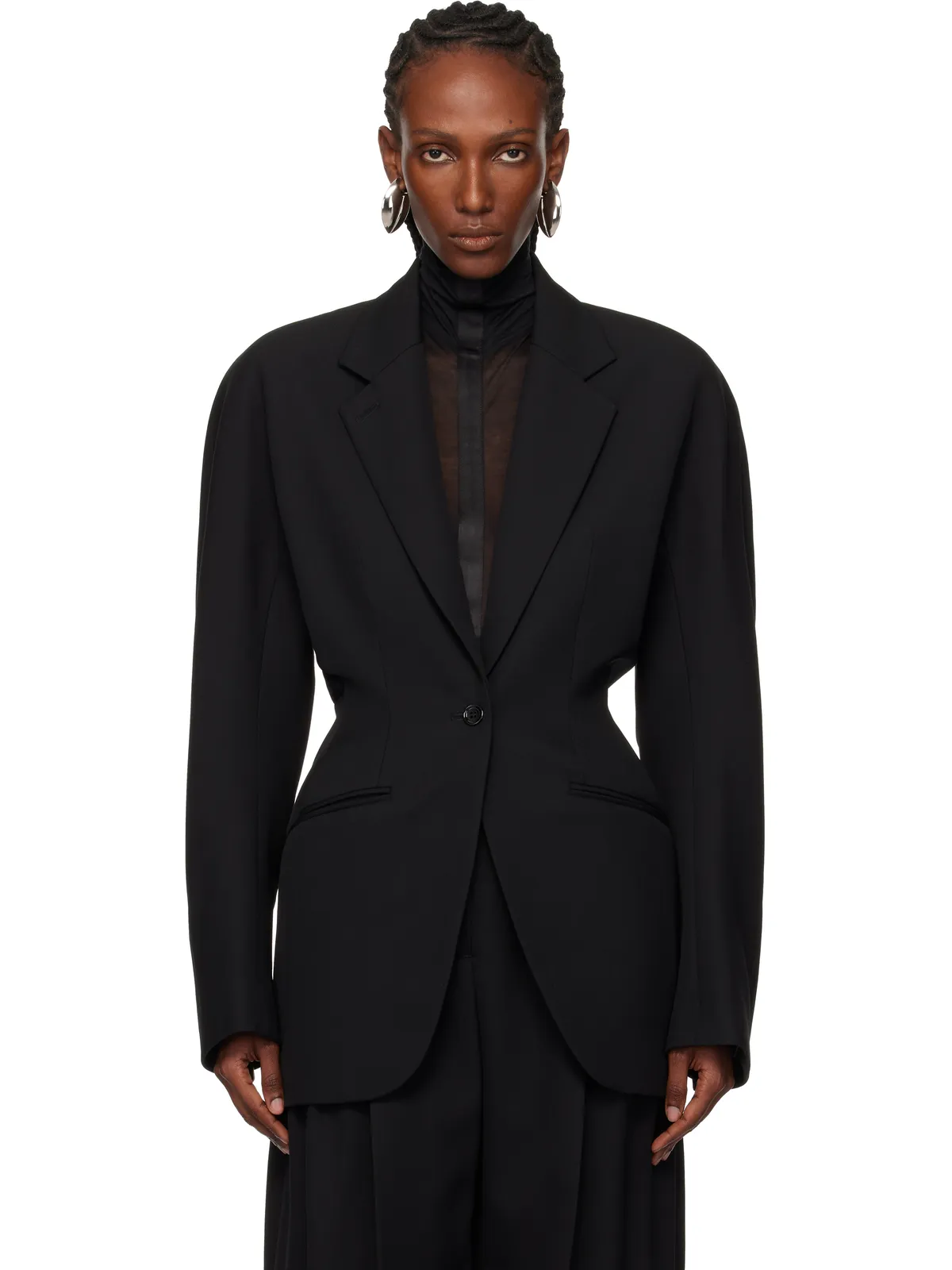 Mugler Cinched テーラードジャケット - 画像1