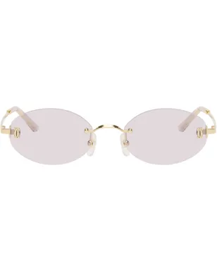 Cartier Signature C リムレス オーバルサングラス - サムネイル1