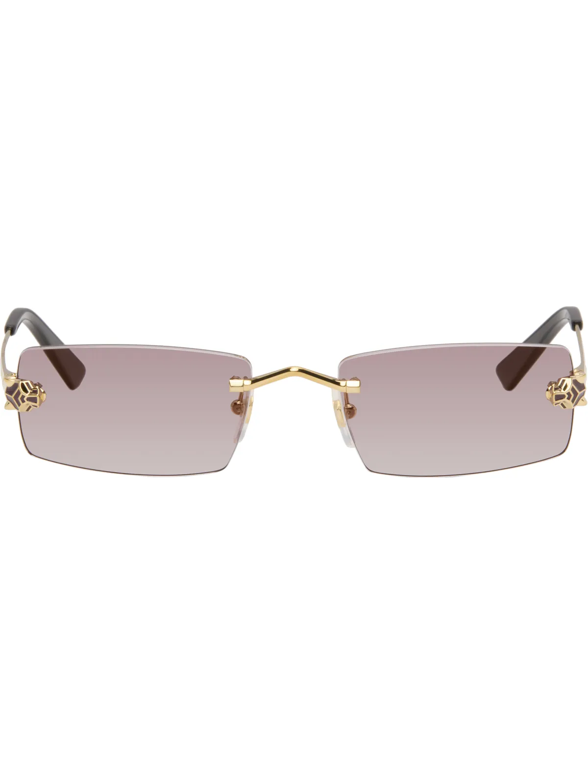 Cartier 'Panthère de Cartier' スクエアサングラス - 画像1