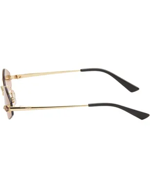 Cartier 'Panthère de Cartier' Geometric リムレス サングラス - サムネイル3