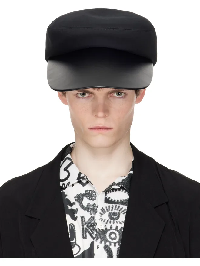 Comme des Garçons Homme Plus Comme des Garçons Homme Plus Hizumeエディション フェイクレザー キャップの商品画像