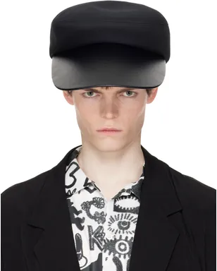 Comme des Garçons Homme Plus Hizumeエディション フェイクレザー キャップ - サムネイル1