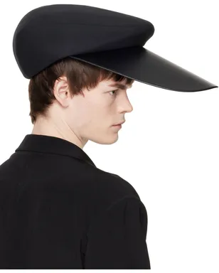 Comme des Garçons Homme Plus Hizumeエディション フェイクレザー キャップ - サムネイル3