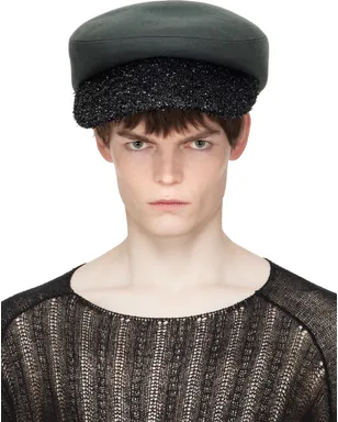 Comme des Garçons Homme Plus Hizumeエディション ツイル キャップ - サムネイル1