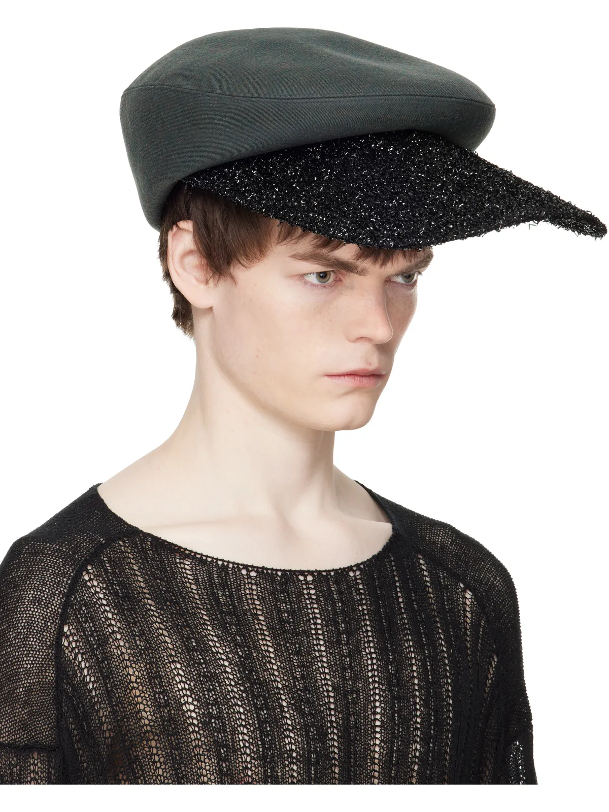 Comme des Garçons Homme Plus Hizumeエディション ツイル キャップ - 画像2