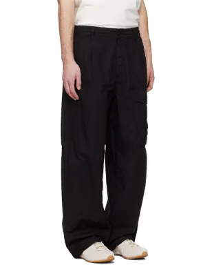 C.P. Company ブラック Micro-Reps Boxy Leg ポケット レンズ パンツ - サムネイル2
