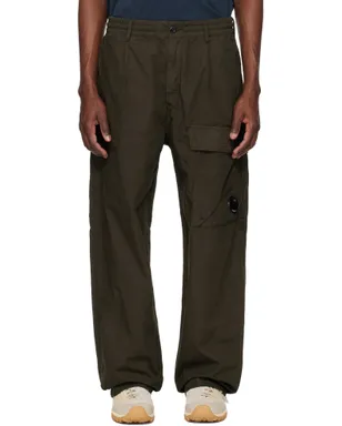 C.P. Company カーキ Micro-Reps Boxy Leg Pocket Lens カーゴパンツ - サムネイル1
