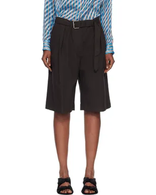 Dries Van Noten ベルト ショートパンツ - サムネイル1