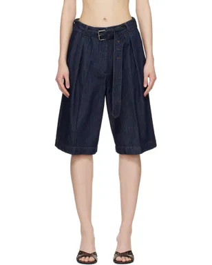 Dries Van Noten ベルト デニムショートパンツ - サムネイル1