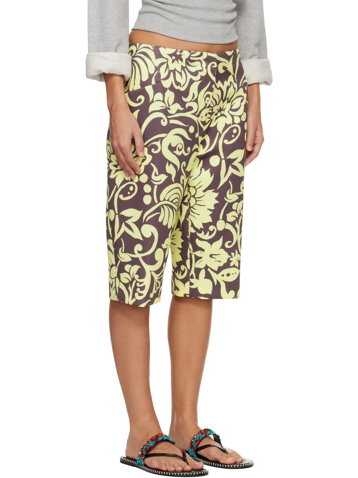 Dries Van Noten Patterned ショートパンツ - 画像2