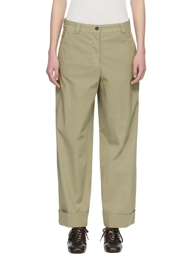 Dries Van Noten Dries Van Noten ストレッチコットン トラウザーズの商品画像
