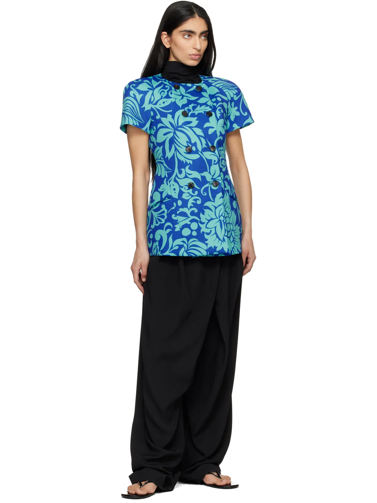Dries Van Noten ドレープ トラウザーズ - 画像4