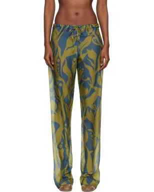 Dries Van Noten Elasticated トラウザーズ - サムネイル1