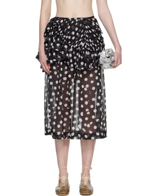 Dries Van Noten レイヤード 水玉 ミディアムスカート - サムネイル1