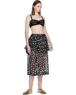 Dries Van Noten レイヤード 水玉 ミディアムスカート - サムネイル4