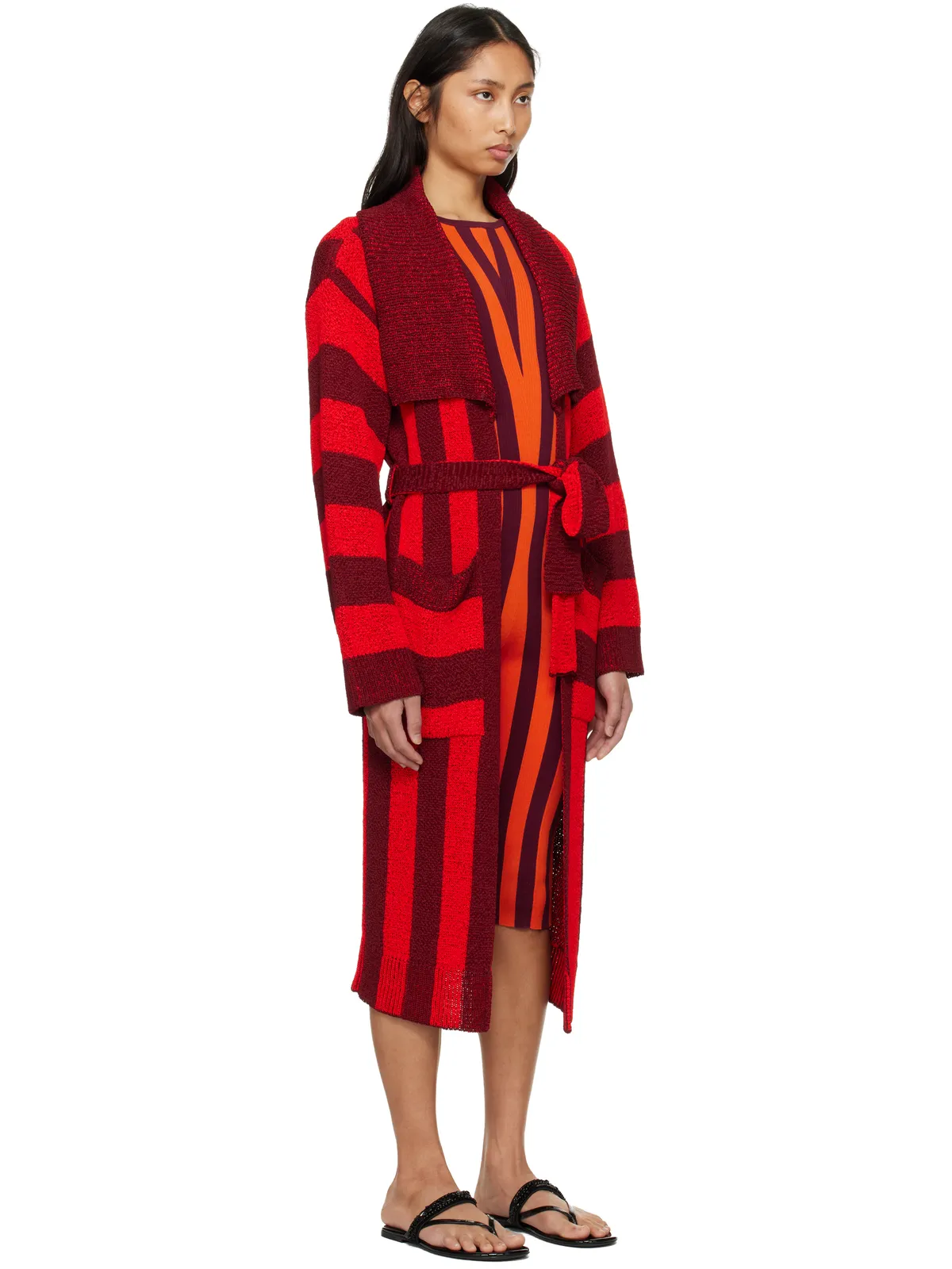 Dries Van Noten Loose Belted カーディガン - 画像2